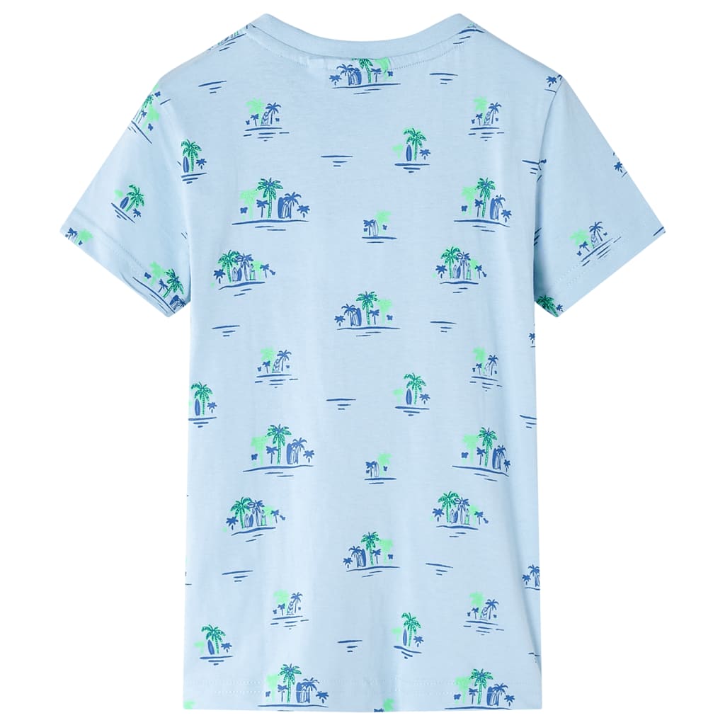 T-shirt para criança azul 92 – Image 2