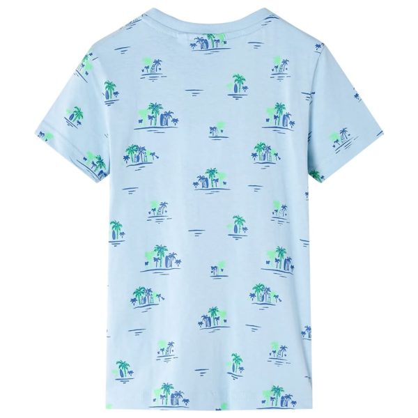 T-shirt para criança azul 104 – Image 2