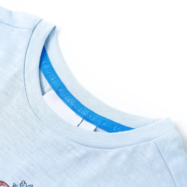 T-shirt para criança azul 92 – Image 3