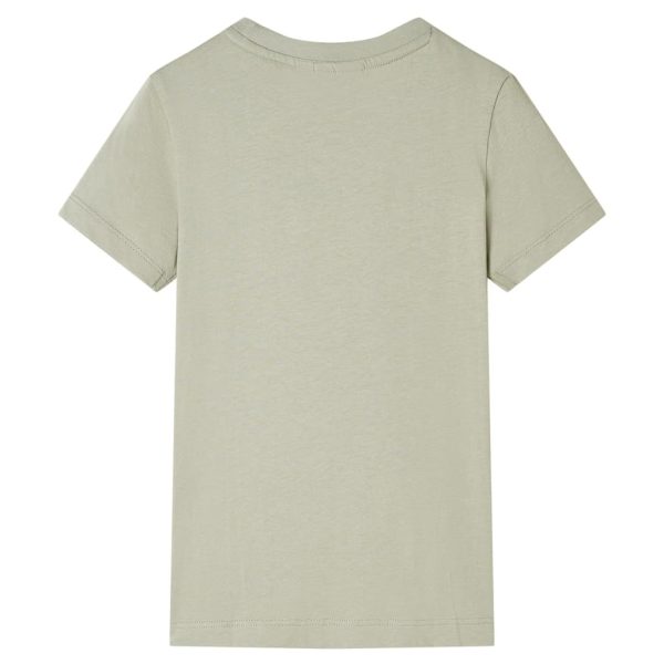 T-shirt infantil caqui-claro 140 – Image 2