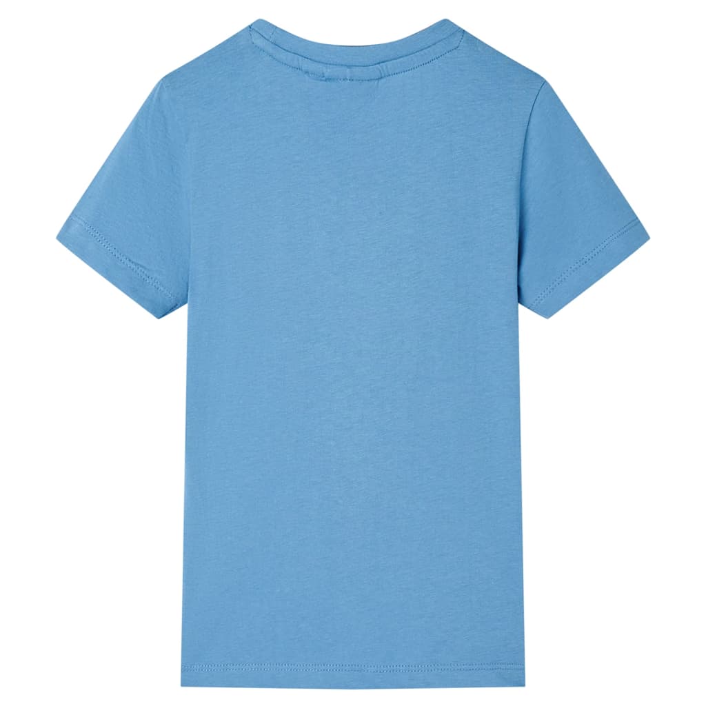 T-shirt de criança azul médio 128 – Image 2