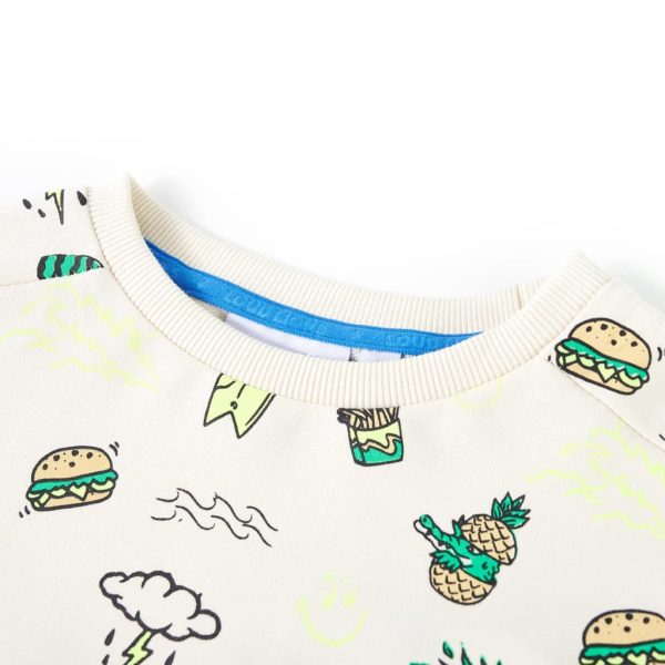 Sweatshirt para criança cor cru suave 116 – Image 3
