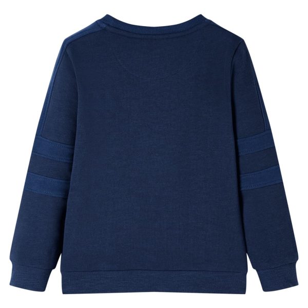 Sweatshirt para criança azul-escuro mesclado 104 – Image 2