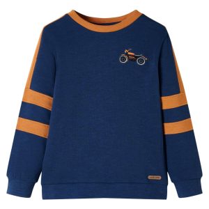 Sweatshirt para criança azul-índigo 104