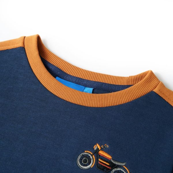 Sweatshirt para criança azul-índigo 116 – Image 3
