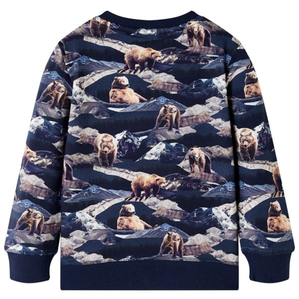 Sweatshirt para criança azul-marinho 104 – Image 2