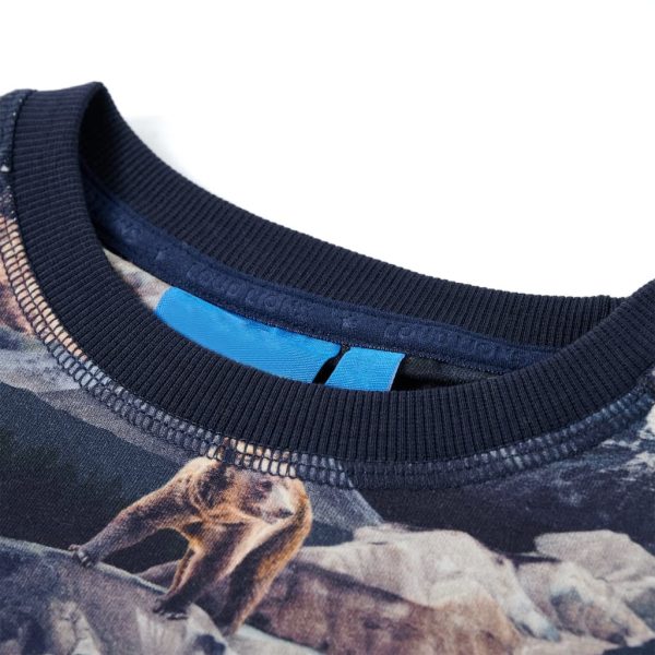 Sweatshirt para criança azul-marinho 128 – Image 3