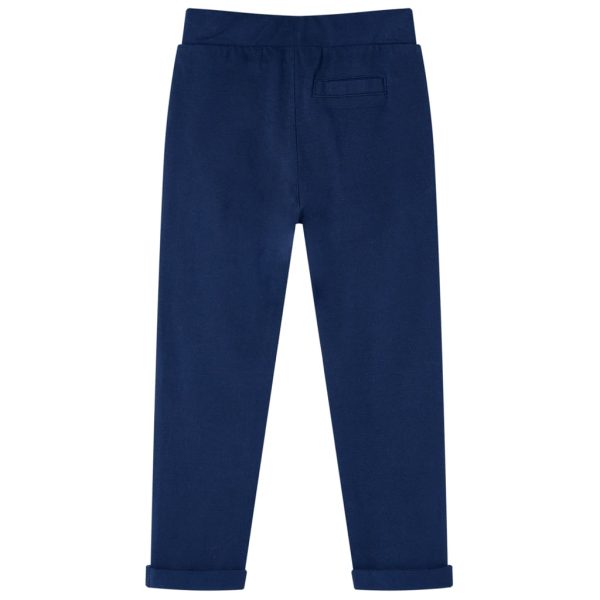 Calças de criança com cordão azul-marinho 92 – Image 2
