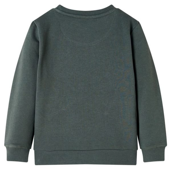 Sweatshirt para criança cor caqui-escuro 92 – Image 2