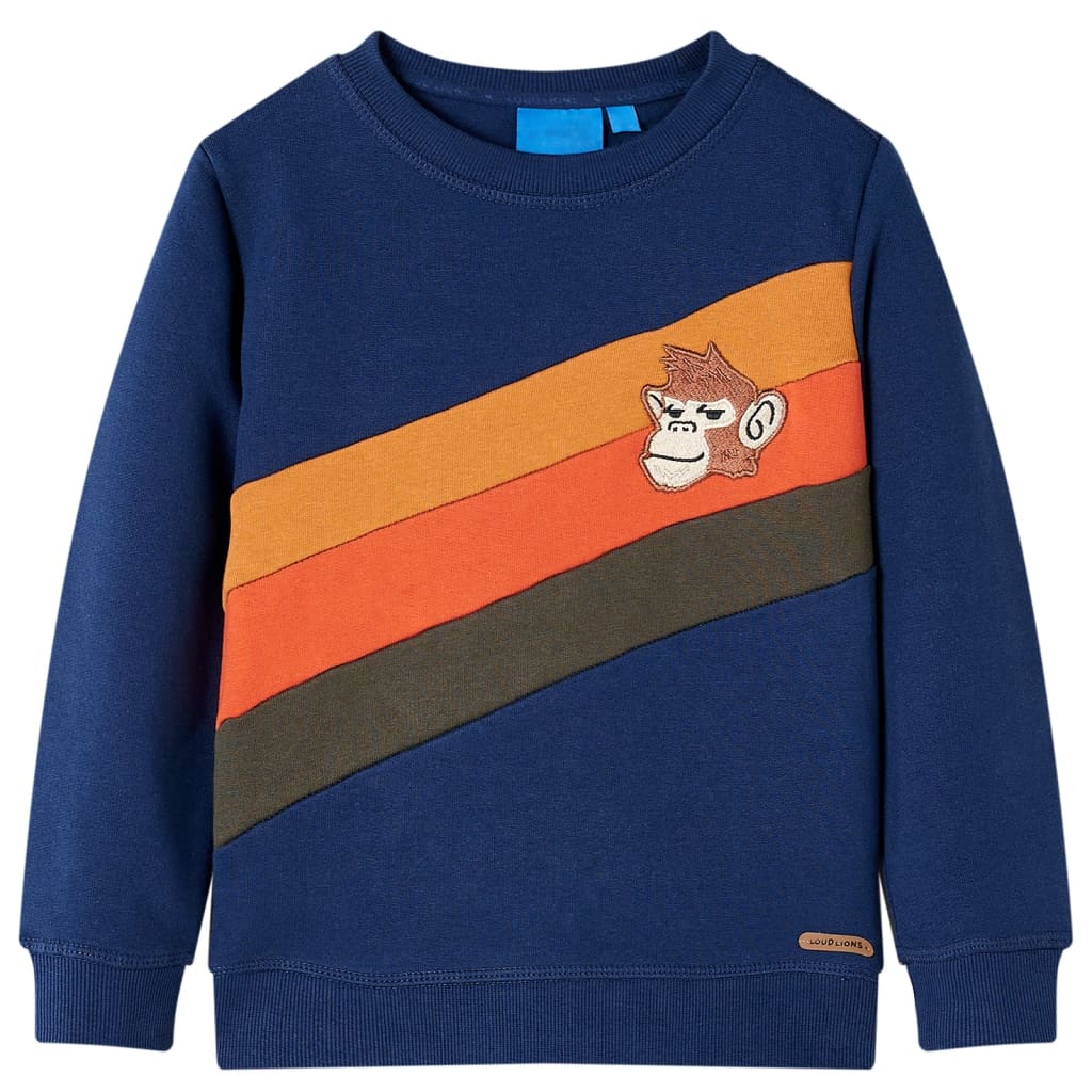 Sweatshirt para criança azul-marinho 116