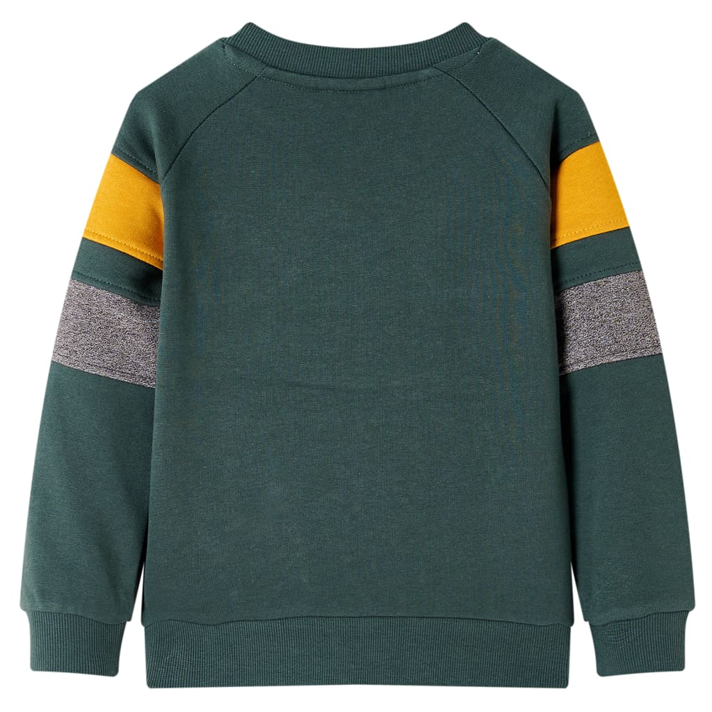 Sweatshirt para criança verde-escuro 92 – Image 2