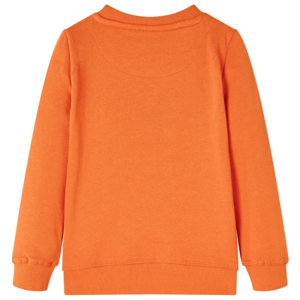Sweatshirt para criança laranja-escuro 104 – Image 2
