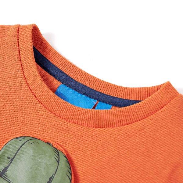 Sweatshirt para criança laranja-escuro 140 – Image 3