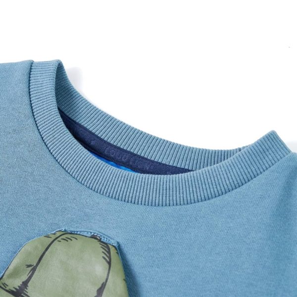 Sweatshirt para criança azul-médio 104 – Image 3