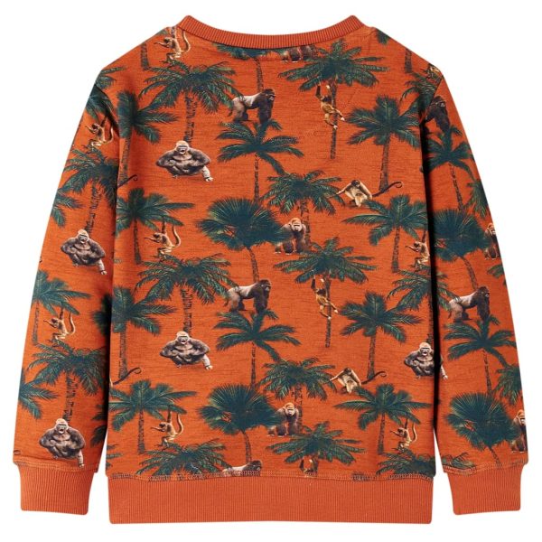 Sweatshirt para criança cor ferrugem-claro 104 – Image 2