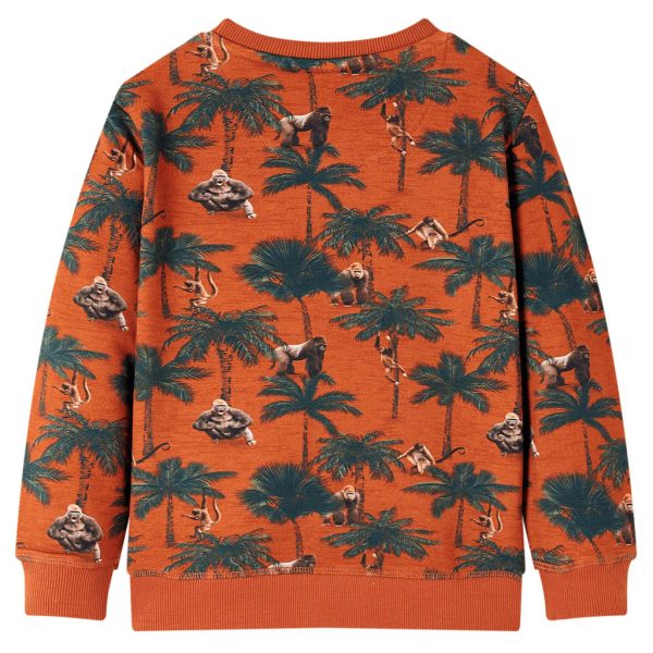 Sweatshirt para criança cor ferrugem-claro 116 – Image 2