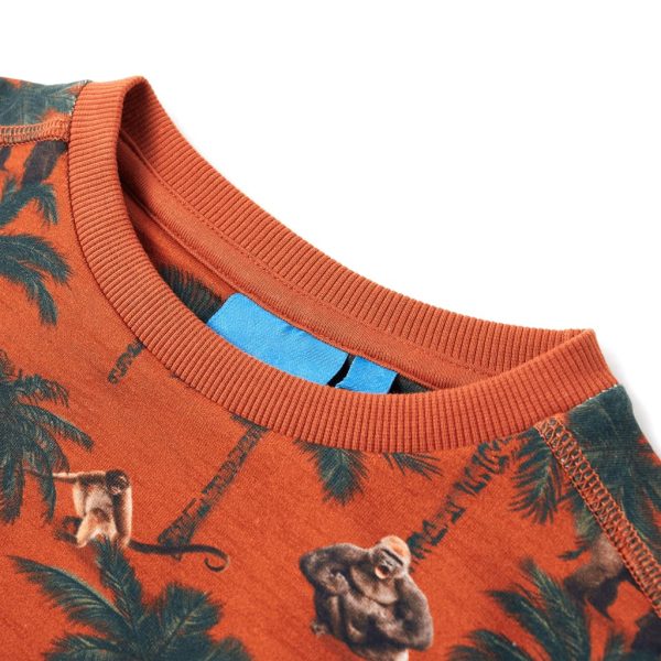 Sweatshirt para criança cor ferrugem-claro 116 – Image 3
