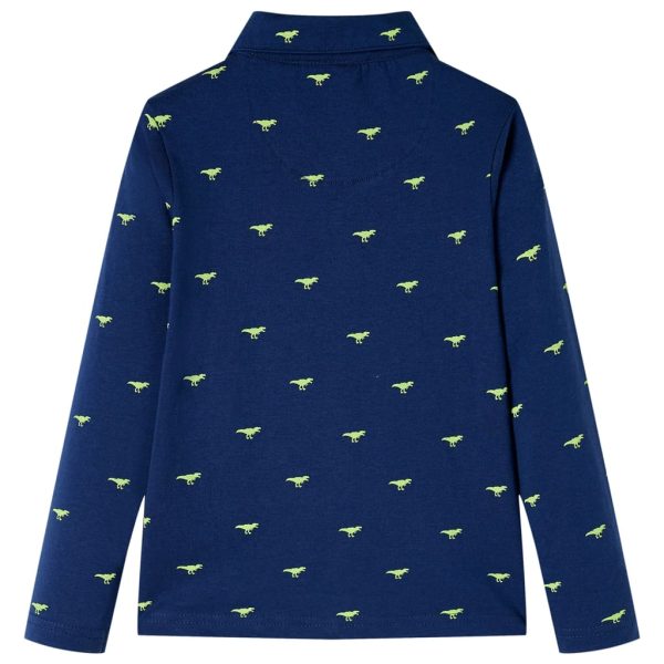 Camisa de criança azul-marinho 116 – Image 2