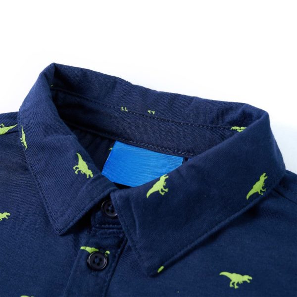 Camisa de criança azul-marinho 116 – Image 3