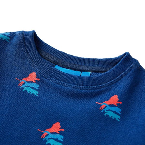 Sweatshirt para criança azul-escuro 128 – Image 3