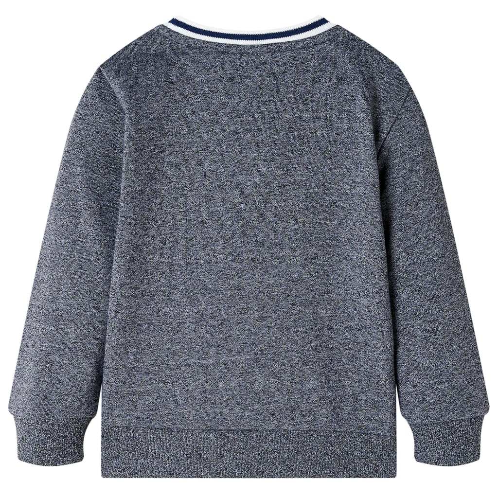 Camisola para criança azul-marinho mesclado 104 – Image 2