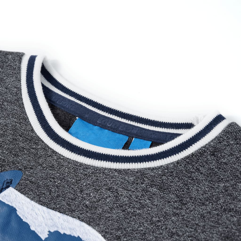 Camisola para criança azul-marinho mesclado 104 – Image 3