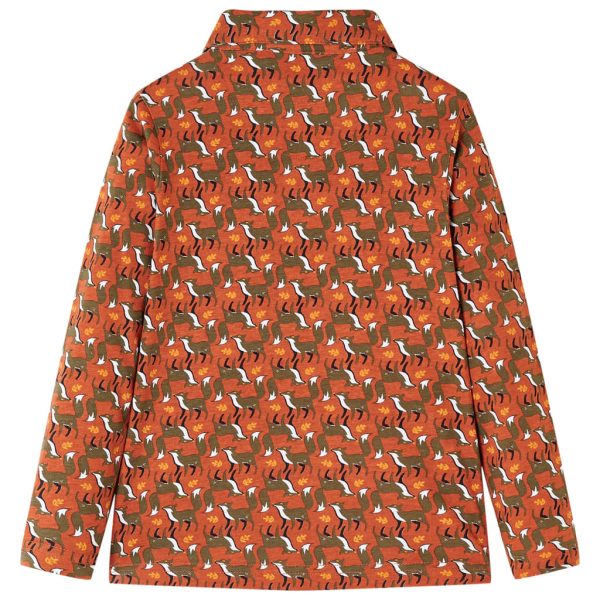 Camisa para criança cor ferrugem-claro 140 – Image 2