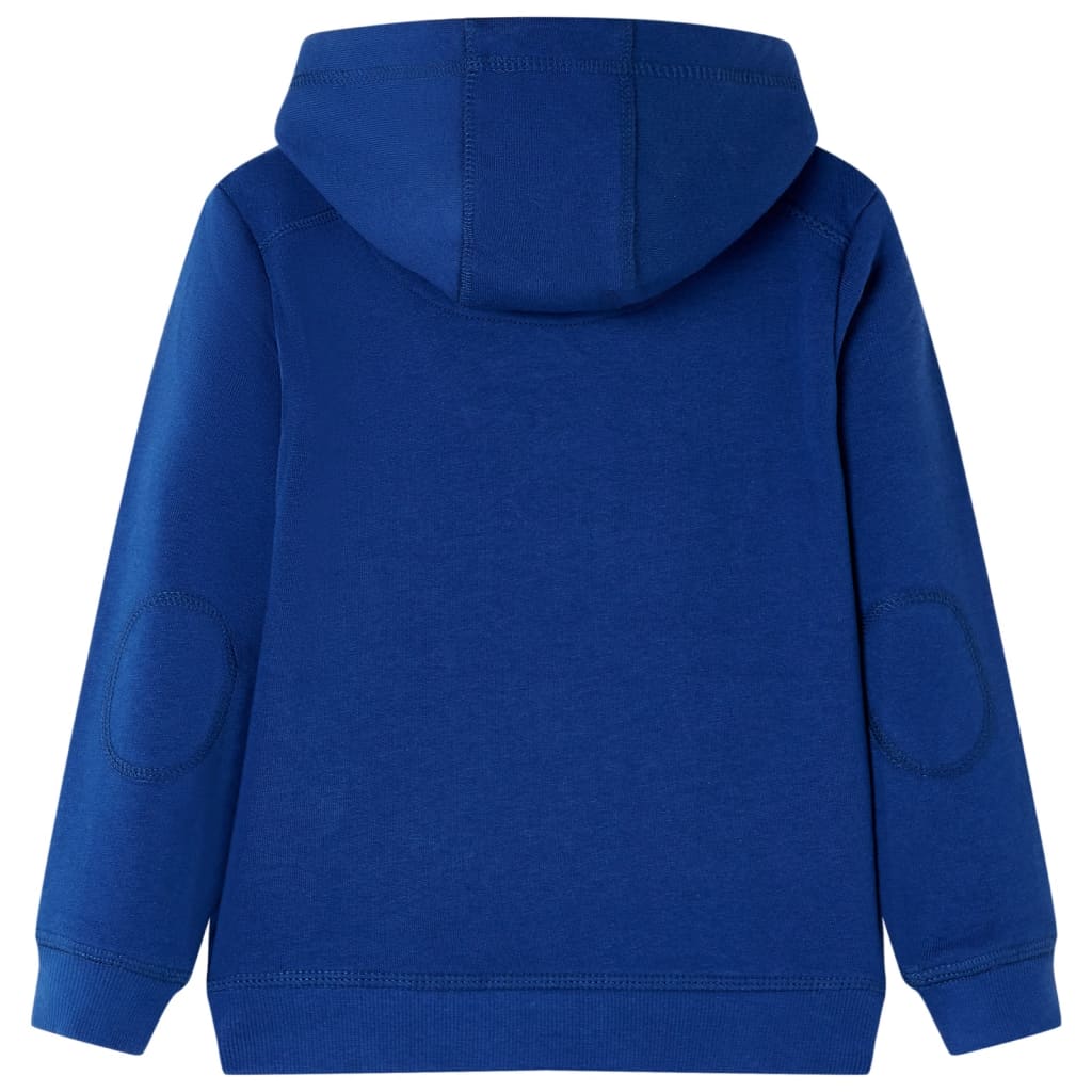 Sweatshirt para criança com capuz azul-escuro 92 – Image 2