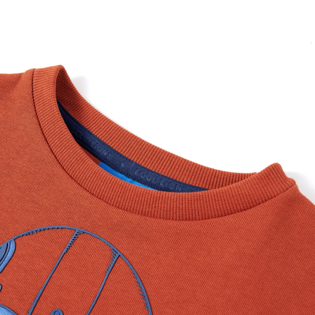 Sweatshirt para criança cor ferrugem-claro 104 – Image 3