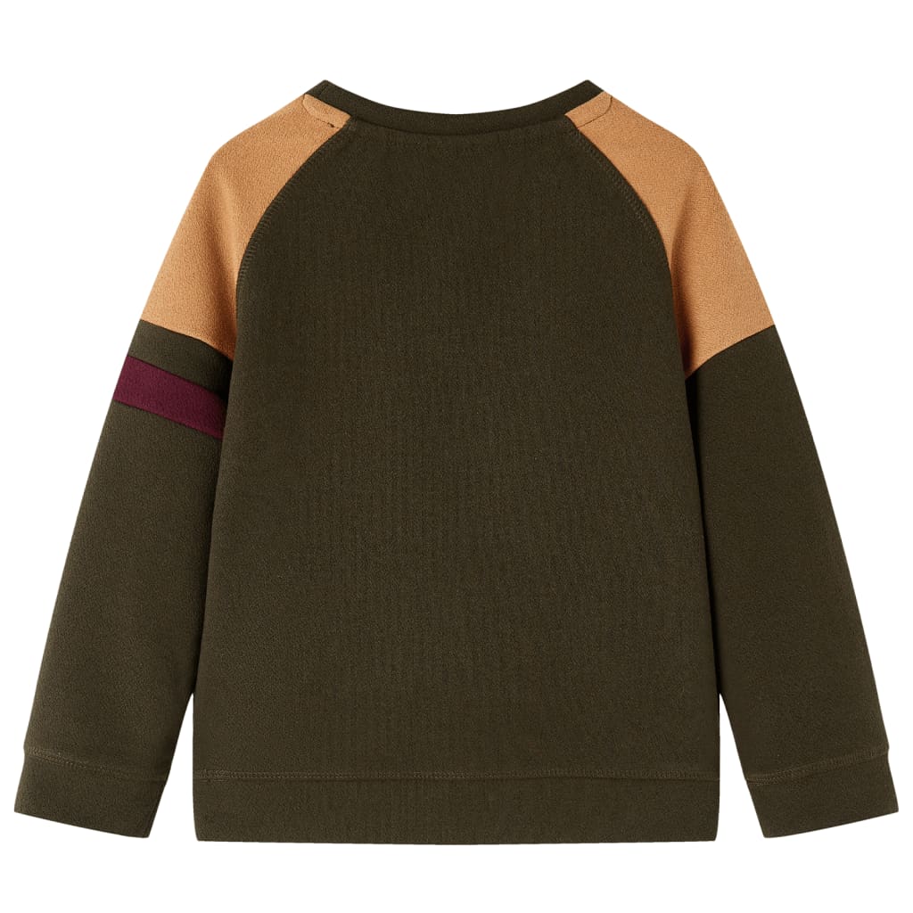 Camisola para criança cor caqui-escuro e camel 104 – Image 2