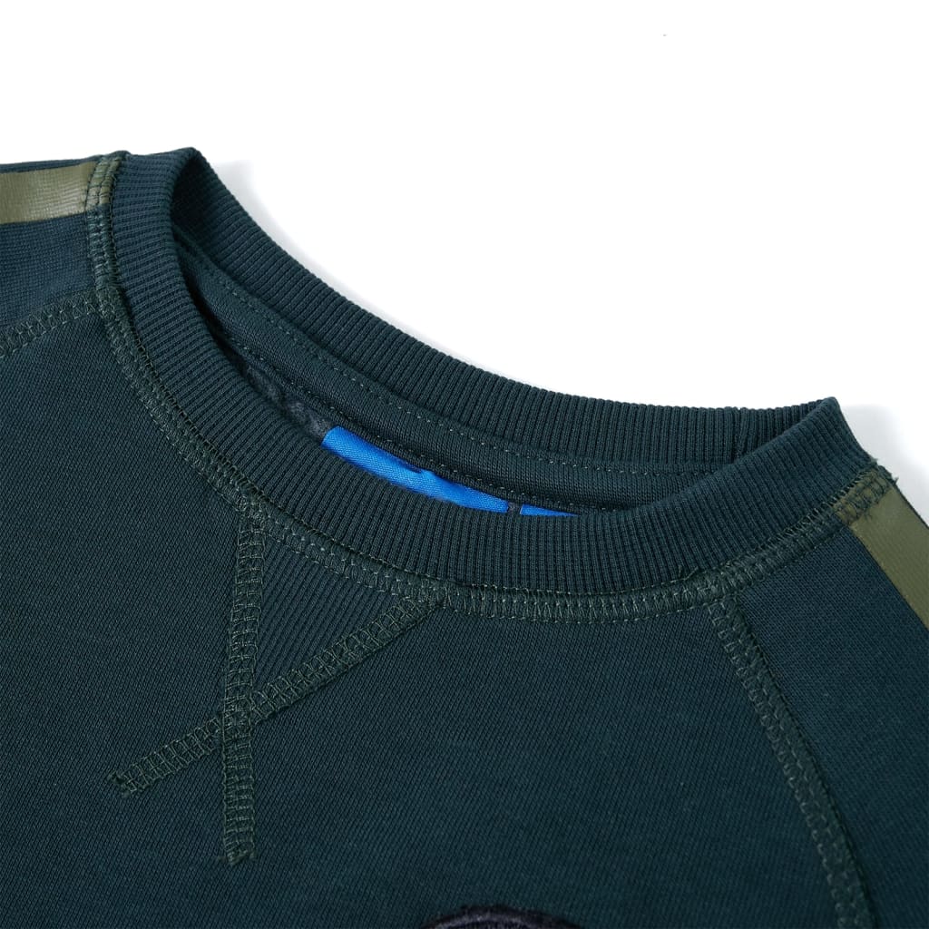 Sweatshirt para criança verde-musgo 104 – Image 3