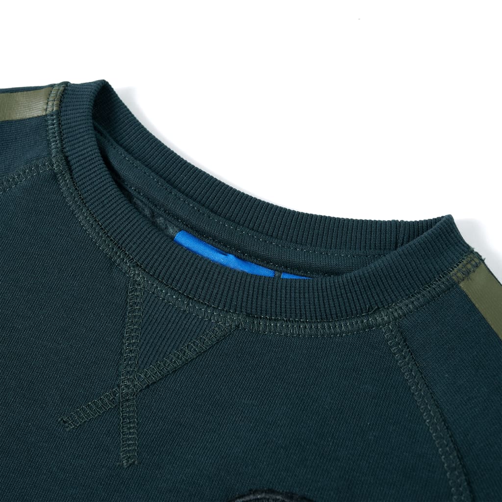 Sweatshirt para criança verde-musgo 128 – Image 3