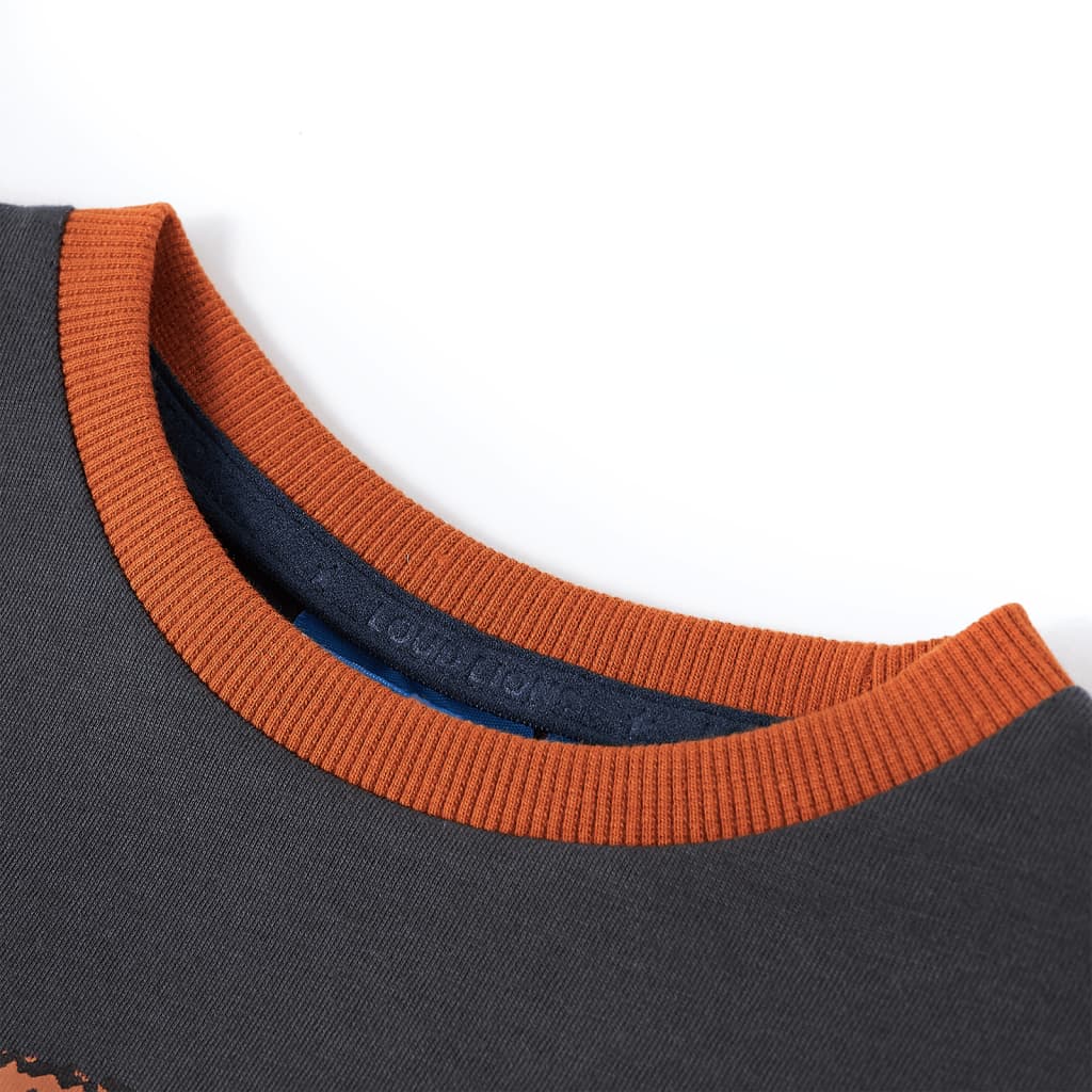 T-shirt de manga comprida para criança antracite 116 – Image 3