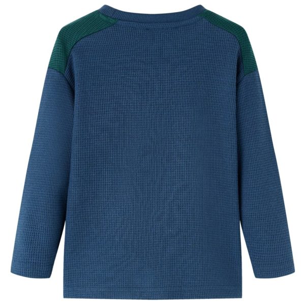 Camisola de malha para criança azul-marinho 128 – Image 2