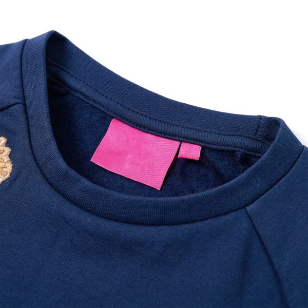 Sweatshirt para criança azul-marinho 92 – Image 3