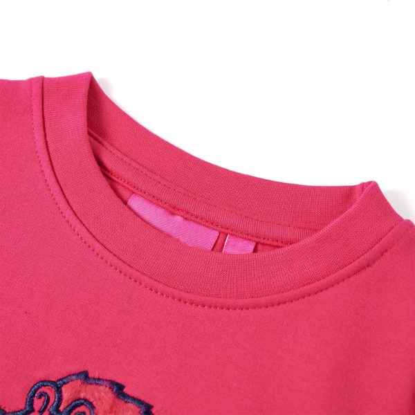 Sweatshirt para criança rosa-brilhante 116 – Image 3