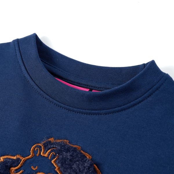 Sweatshirt para criança azul-marinho 92 – Image 3