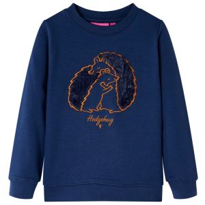 Sweatshirt para criança azul-marinho 140