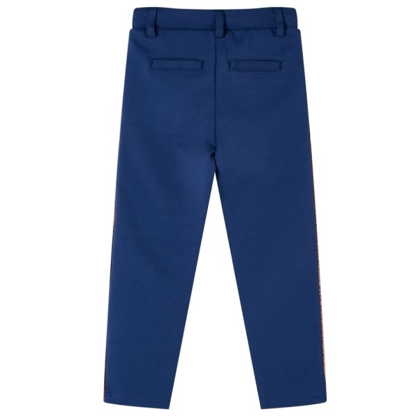 Calças de criança com cordão azul-marinho 140 – Image 2