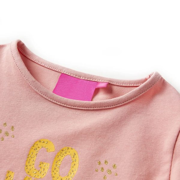 T-shirt de manga comprida para criança rosa-claro 116 – Image 3