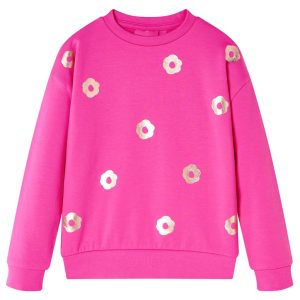 Sweatshirt para criança rosa-escuro 128