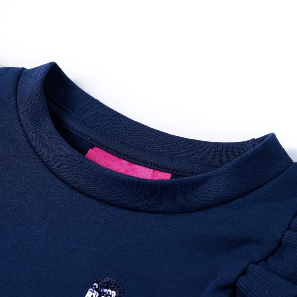 Sweatshirt para criança azul-marinho 140 – Image 3
