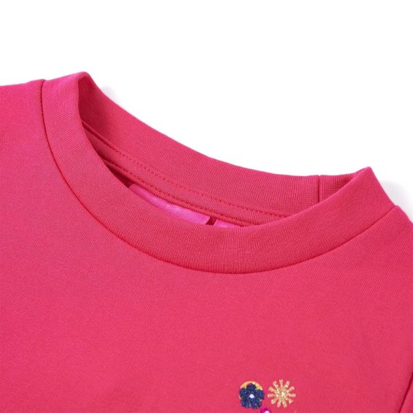 Sweatshirt para criança rosa-brilhante 92 – Image 3