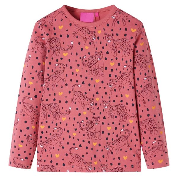 Pijama de manga comprida para criança rosa-velho 92 – Image 2