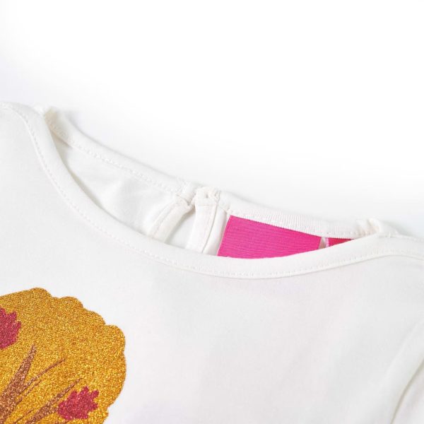 T-shirt de manga comprida para criança cor cru 116 – Image 3