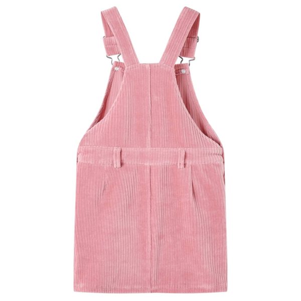 Vestido com peitilho para criança bombazina rosa-claro 116 – Image 2