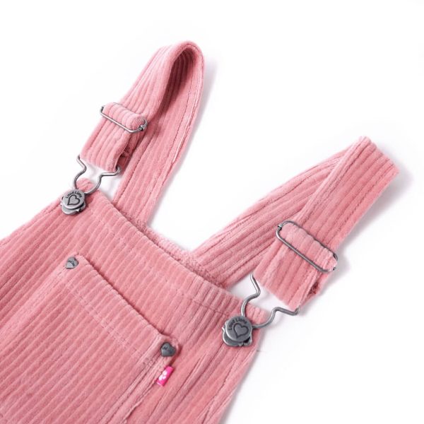 Vestido com peitilho para criança bombazina rosa-claro 116 – Image 3