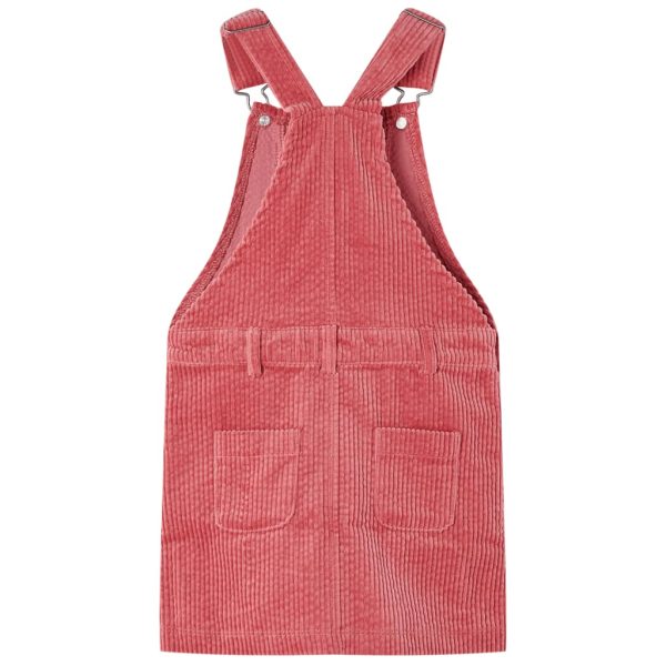 Vestido com peitilho para criança bombazina rosa 92 – Image 2
