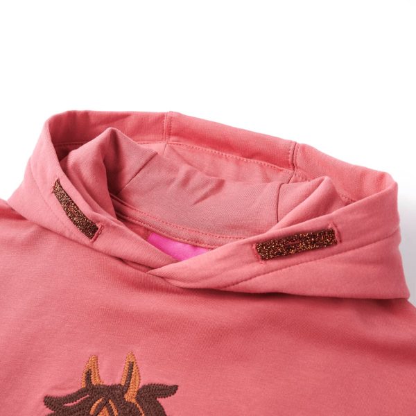 Sweatshirt para criança rosa-velho 104 – Image 3