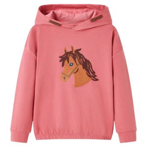 Sweatshirt para criança rosa-velho 128